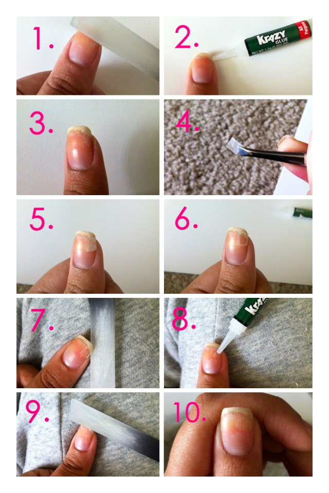 como reparar uñas rotas