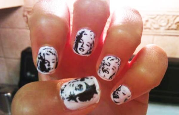 diseños de uñas marilyn